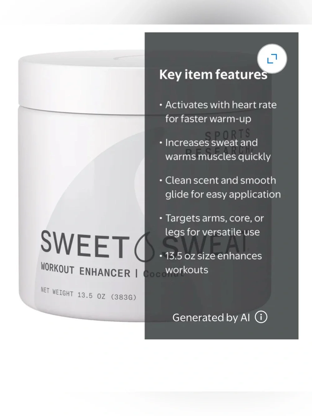 Sweet Sweat new box